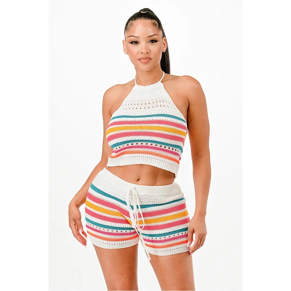 Multicolor Crochet Top